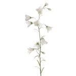 Campanilla de plástico GISELA, blanca, 65cm, Ø5cm
