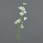 Campanilla de plástico GISELA, blanca, 65cm, Ø5cm
