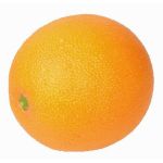Naranja de plástico PAVEL, 7,5cm, Ø7,5cm