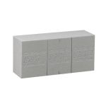 Bloque de espuma para flores artificiales OASIS®, con líneas de corte, gris, 23x11x7,5cm