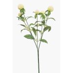 Künstlicher Zweig Kugelamarant DREWON, creme, 65cm, Ø2-3cm