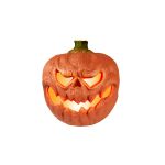 Calabaza de Halloween FLANKY, naranja, LED, 18x16x19,5cm