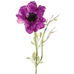 Flor artificial de anémona OKAPI, violeta, 55 cm, Ø 10 cm