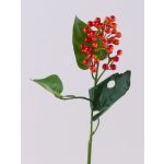 Rama de saúco artificial HOLDA con frutos, naranja, 45cm