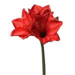 Amarilis de plástico BENITA, rojo, 55cm, Ø10cm