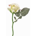 Rosa de plástico ELLI, crema-blanco, 30cm, Ø6,5cm