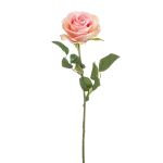 Rosa sintética BRUNETTE, rosa-crema, 70cm, Ø11cm