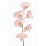 Flor artificial de Lathyrus WAHNY, rosa claro-verde-blanco, 45 cm, Ø 5,5 cm