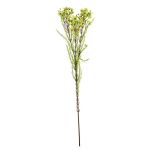 Rama artificial de flor de cera MEDEA, verde-rosa, 80 cm, Ø 6 cm