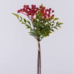 Rama artificial de serbal ELNATAN, manojo, frutos, rojo, 30 cm