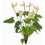 Anthurium artificial NAKITA con soporte, rosa-crema, 50cm