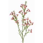 Rama artificial de flor de cera FRINDALS, rosa oscuro, 65cm, Ø1,5-2cm