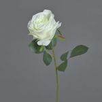Rosa artificial SIMONY, crema, 45cm, Ø8cm