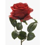 Rosa artificial SIMONY, rojo, 45cm, Ø8cm
