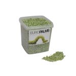 Granulado decorativo de perlas / bolas de arcilla expandida PERLA, verde manzana brillante, 1-4mm, cubo de 5,5l, Made in Germany
