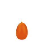 Vela de huevo de Pascua LEONITA, naranja, 6cm, 4,5cm, 7h - Made in Germany