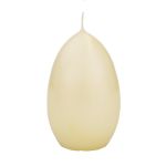 Vela de huevo de Pascua LEONITA, crema, 12cm, 8cm, 40h - Made in Germany