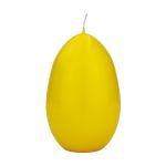 Vela de huevo de Pascua LEONITA, amarillo, 12cm, 8cm, 40h - Made in Germany