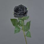 Rosa artificial KAILIN, negra, 65 cm, Ø 9 cm