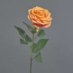 Rosa sintética KAILIN, naranja-fucsia, 65cm, Ø9cm
