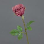Rosa artificial RUYUN, malva, 45cm, Ø8cm