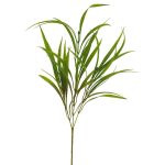 Caña de junco sintética MEIFEI, verde-marrón, 80 cm