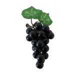 Fruta artificial: uvas SHEBEI, negras, 8cm, Ø4cm