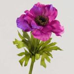 Flor textil Anemone FRANCA, fucsia, 35cm, Ø9cm