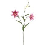 Lirio tigre decorativo DUNKA, rosa-rosa, 70 cm