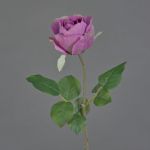 Künstliche Blume Rose POPI, violett-grün, 55cm, Ø7cm