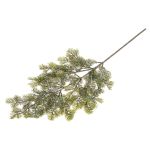 Rama artificial de tejo ARUWIMI con purpurina, verde, 65cm
