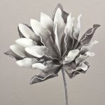 Espuma plástica decorativa «Agave pygmaea DANINA», gris-blanco, 35 cm, Ø 30 cm