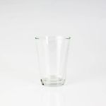 Pequeño vaso / portavelas ALEX, transparente, 11cm, Ø8cm