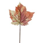 Hoja sintética de arce ELMINU, naranja-amarillo, 40cm