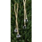 Cordón para colgar de Navidad TAYLER con bolas acrílicas, dorado, 40cm, Ø3cm