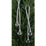 Cordón para colgar de Navidad TAYLER con bolas acrílicas, plata, 40cm, Ø3cm