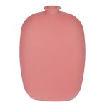 Frasco meplat de vidrio PAISANTO, rosa antiguo mate, 7,5x3,5x11cm