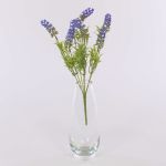 Lavanda de plástico ALEENA en varilla, morada, 35 cm, Ø 13 cm