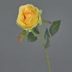 Rosa artificial SIMONY, amarillo, 45cm, Ø8cm
