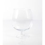 Copa de cristal / Copa de brandy LIAM con pie, transparente, 20cm, Ø15cm