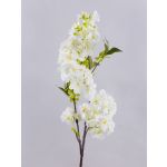 Rama artificial de flores de cerezo MATSUDA con flores, blanco crema, 80 cm, Ø 6-11 cm