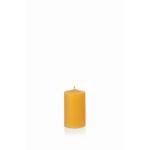 Vela de cera de abejas BABETTE, natural-amarillo, 8cm, Ø5cm, 24h - Made in Germany