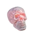 Calavera decorativa de Halloween MORTY con función de sonido y LED, 30x23cm