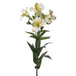 Lirio de plástico AUBERTA, verde-blanco, 75cm, Ø6cm