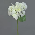 Hortensia de plástico CHIDORI, blanco-verde, 30cm, Ø13cm