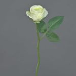 Rosa artificial GABI, verde-crema, 25cm, Ø5cm
