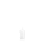 Vela votiva / vela de pilar MAEVA, blanco, 10cm, Ø5cm, 23h - Hecho en Alemania