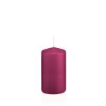 Vela votiva / vela de pilar MAEVA, magenta, 12cm, Ø6cm, 40h - Hecho en Alemania