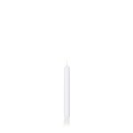 Cirio largo / Candela puntiaguda CHARLOTTE, blanco, 18,5cm, Ø2,1cm, 6,5h - Hecho en Alemania