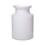 Farol de cristal HANNA EARTH, blanco, 20cm, Ø14cm